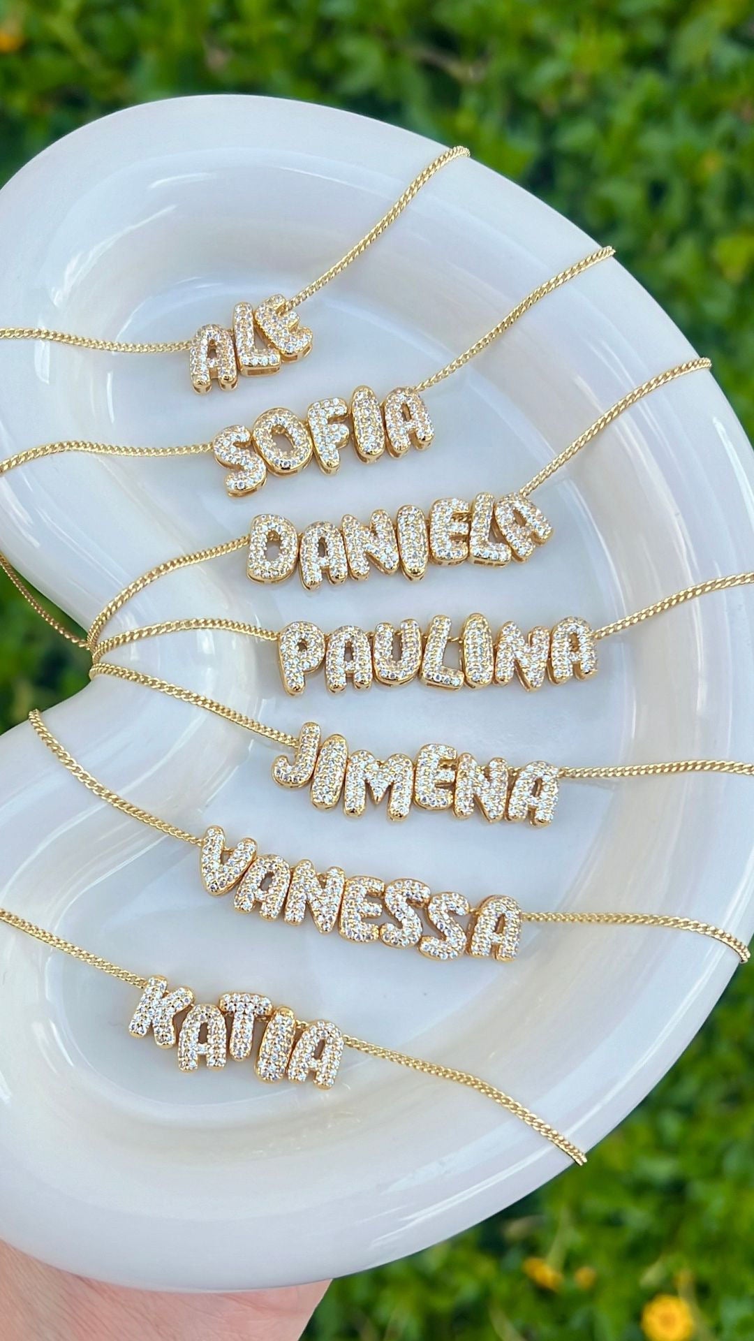 Bubble Name Necklace